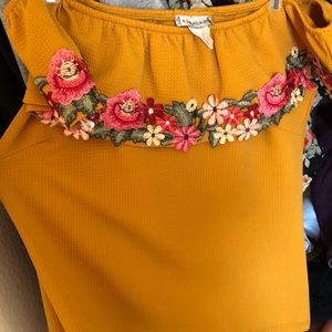 Off the shoulder floral